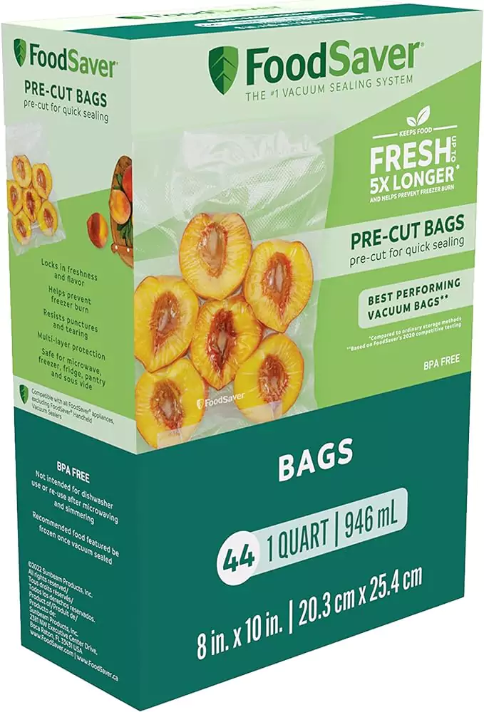 FoodSaver Precut Vacuum Sealer Bags