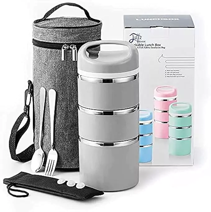 Lille Home Stackable Stainless Steel Thermal Compartment
