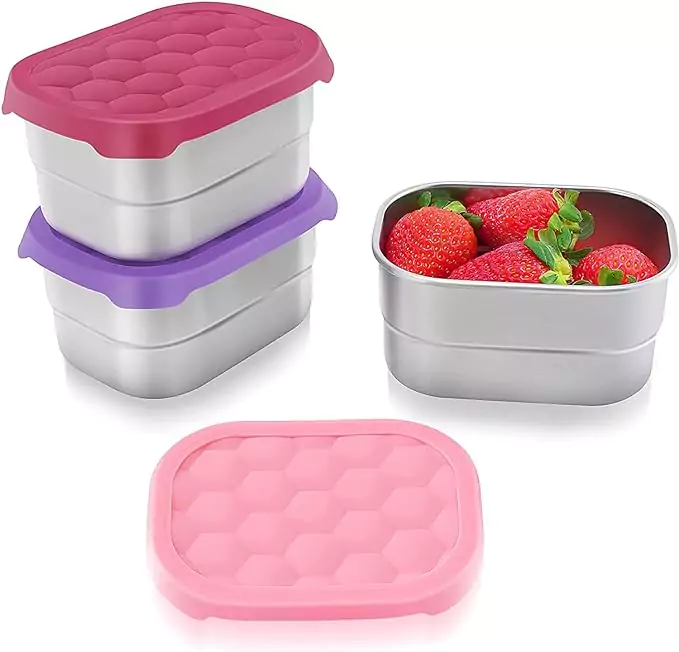 Stainless Steel Snack Containers for Kids
