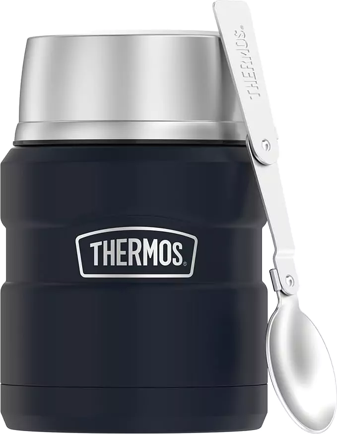 THERMOS Stainless King Vacuum-Insulated Food Jar with Spoon